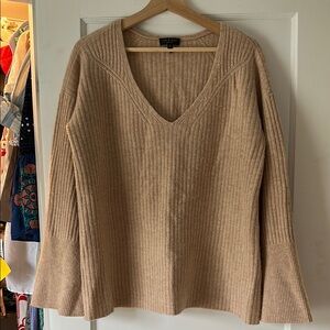 Rag & bone New York 100% wool tan natural sweater size small